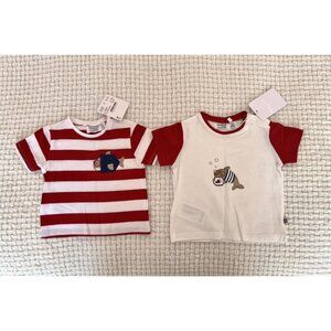 NWT 2 Mayoral Short Sleeve Fish Tees